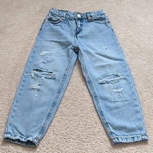 Zara Boys Baggy Ripped Jeans